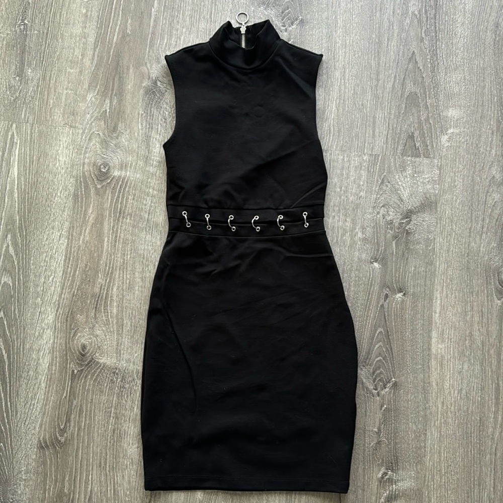 H&M black stretch dress